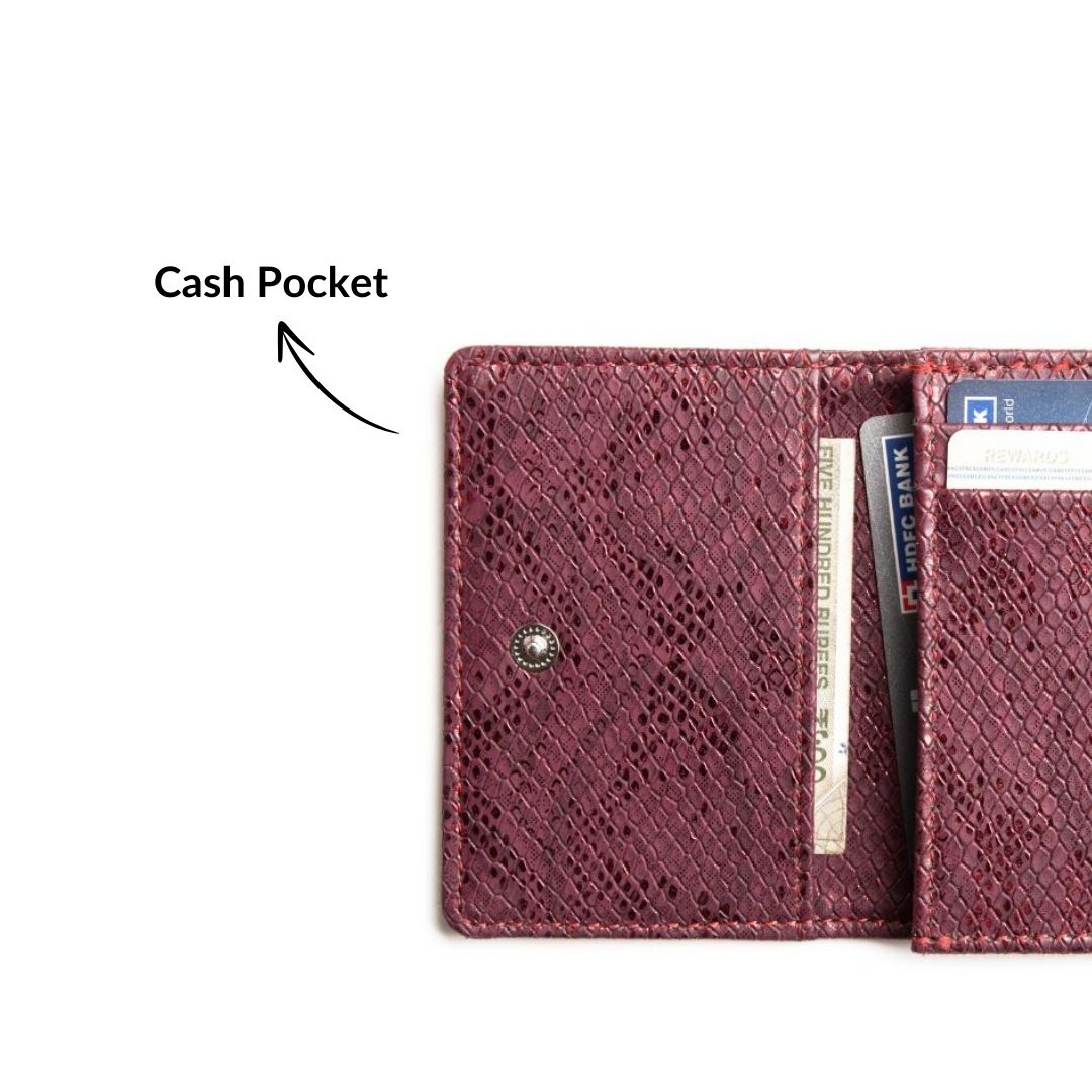Shimmer Bi-Fold Card Wallet