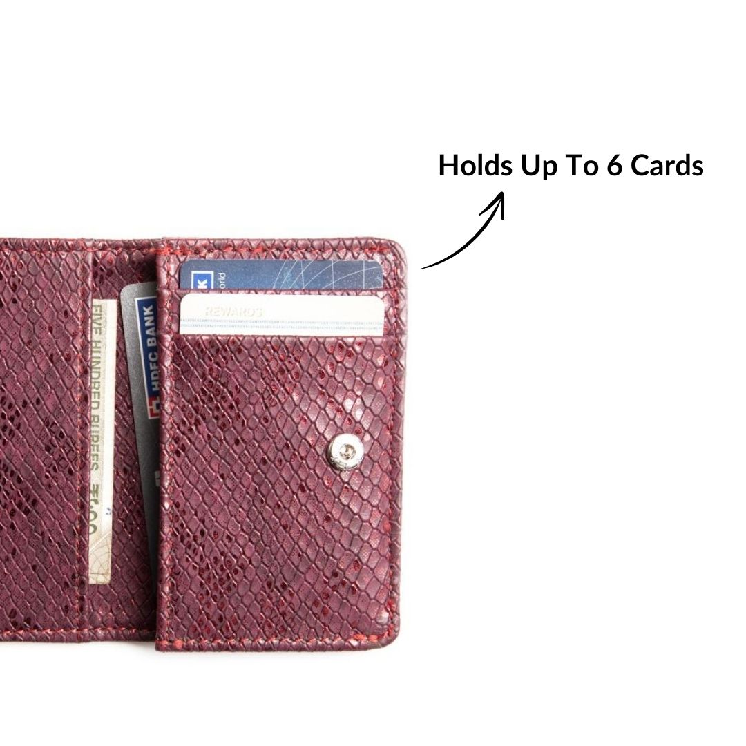 Shimmer Bi-Fold Card Wallet