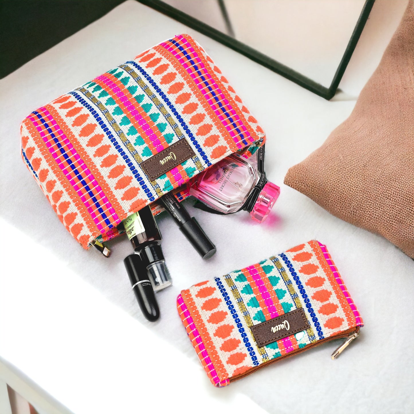 Personalised Jacquard Pouch (Set of 2)