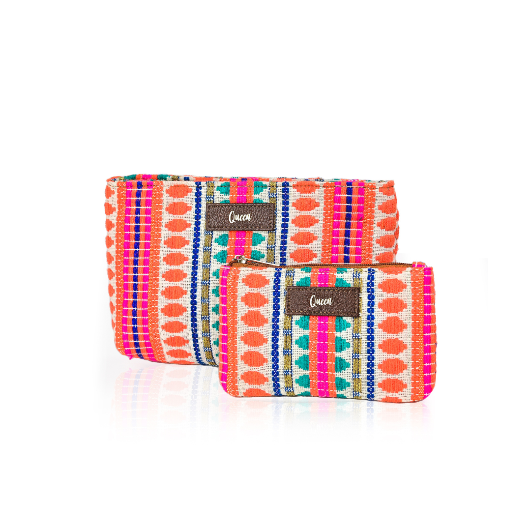 Personalised Jacquard Pouch (Set of 2)