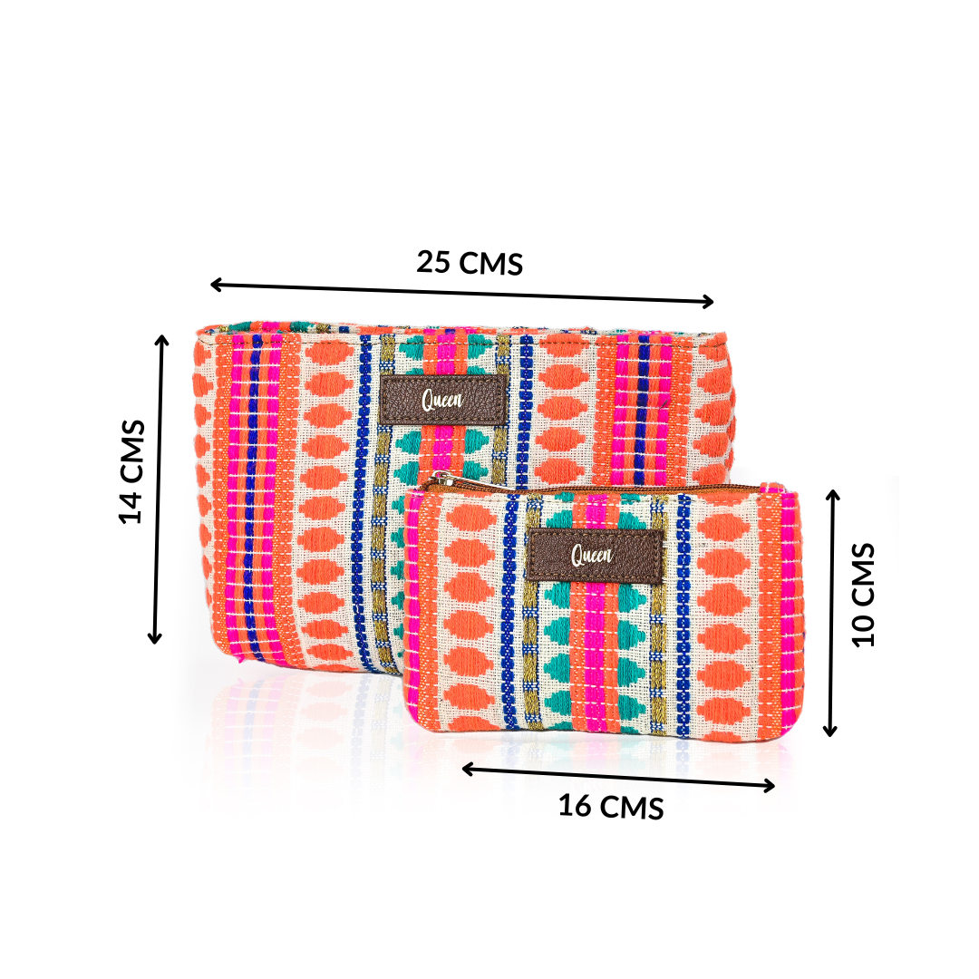Personalised Jacquard Pouch (Set of 2)