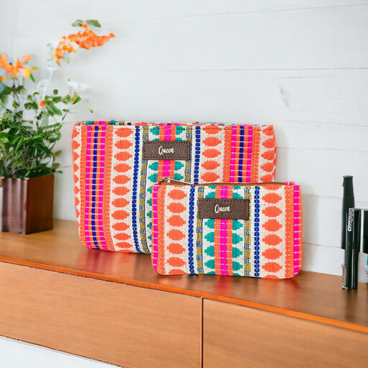 Personalised  Jacquard Pouch (Set of 2)