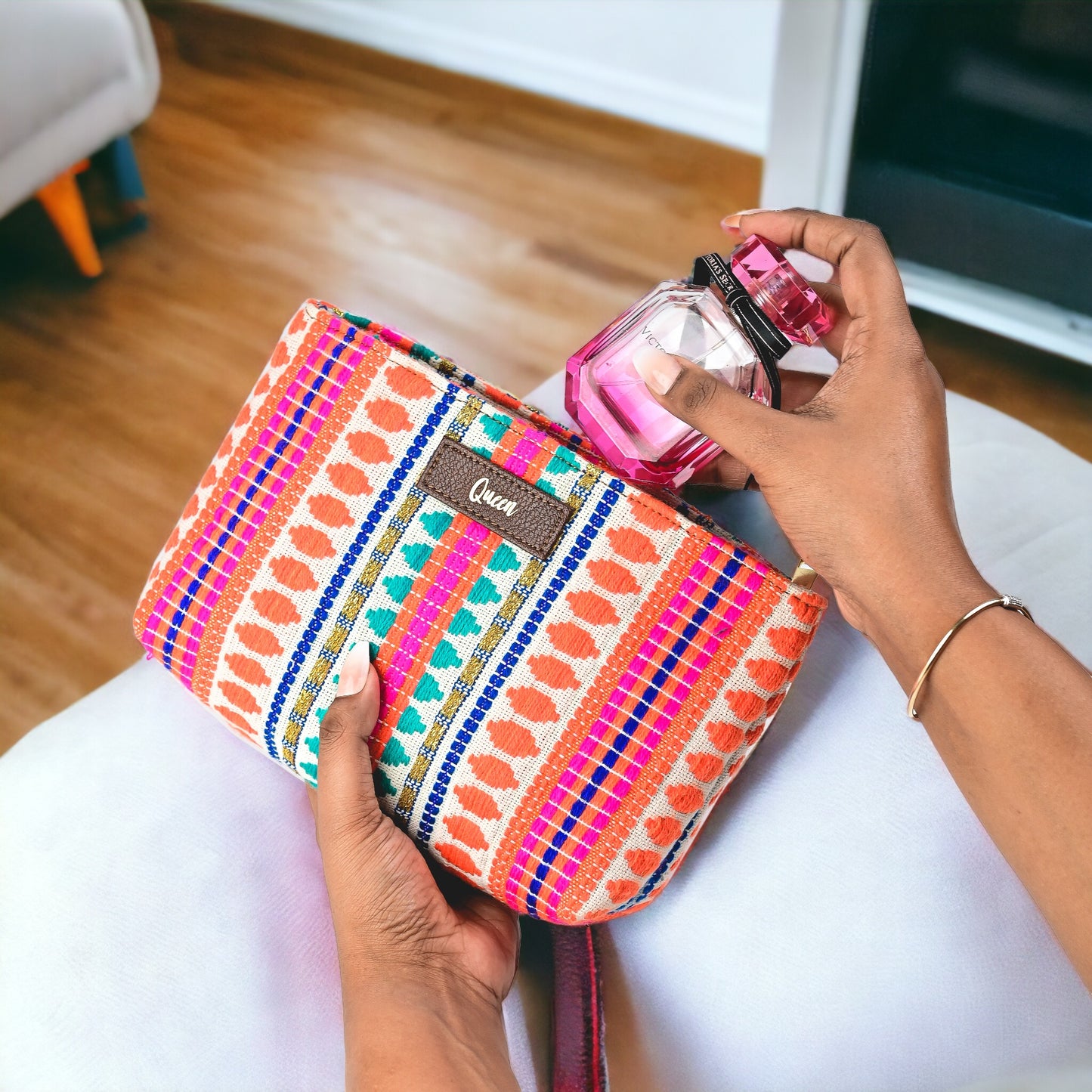 Personalised  Jacquard Pouch (Set of 2)