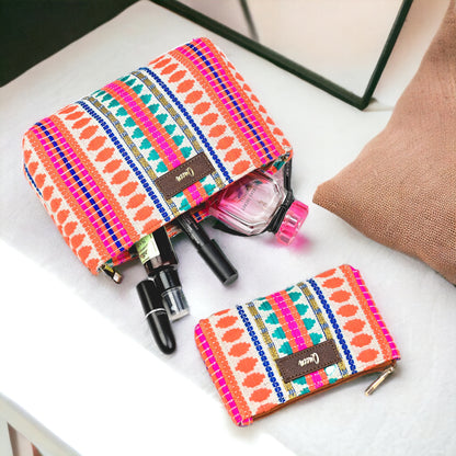 Personalised  Jacquard Pouch (Set of 2)