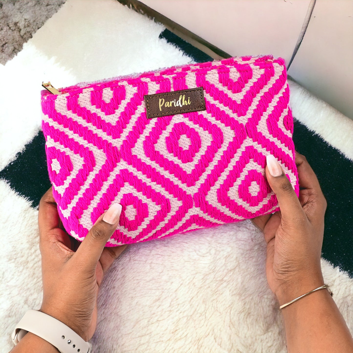 Personalised  Jacquard Pouch (Set of 2)