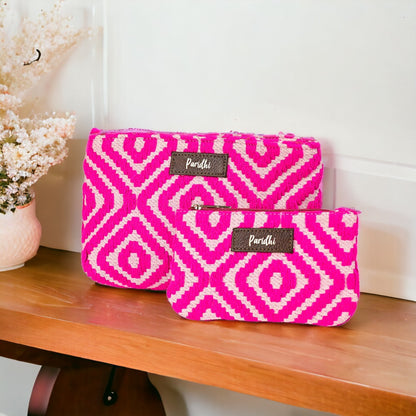Personalised  Jacquard Pouch (Set of 2)