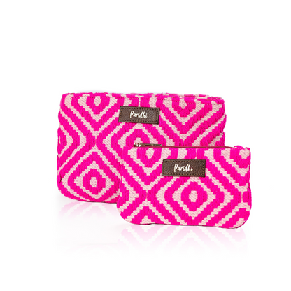 Personalised  Jacquard Pouch (Set of 2)