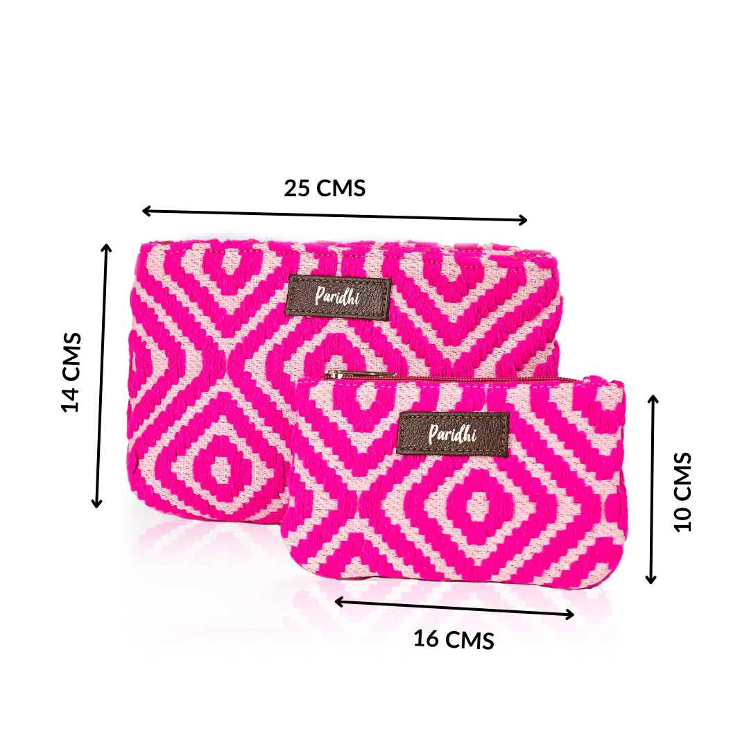 Personalised  Jacquard Pouch (Set of 2)